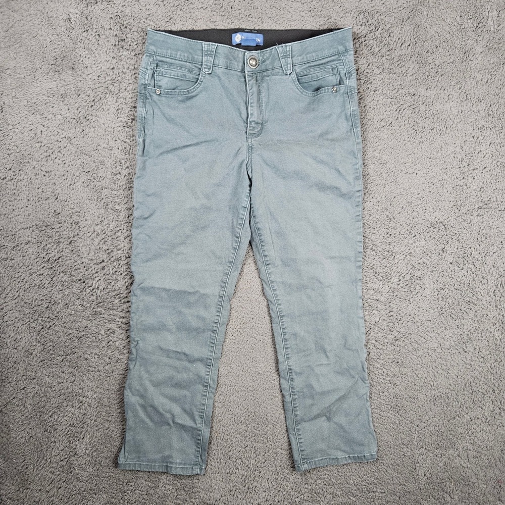 Democracy Absolution Gray Petite Stretch Waistband Pants Womens‎ 14P